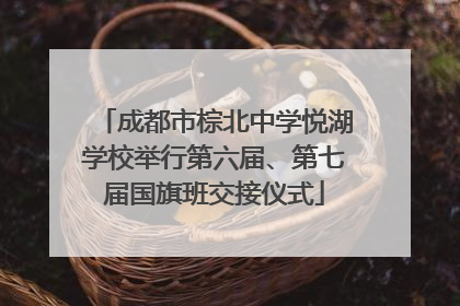 成都市棕北中学悦湖学校举行第六届、第七届国旗班交接仪式