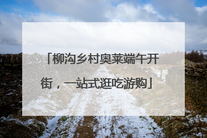 柳沟乡村奥莱端午开街，一站式逛吃游购