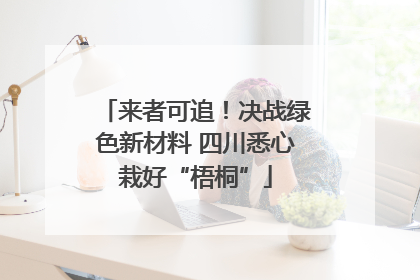 来者可追！决战绿色新材料 四川悉心栽好“梧桐”