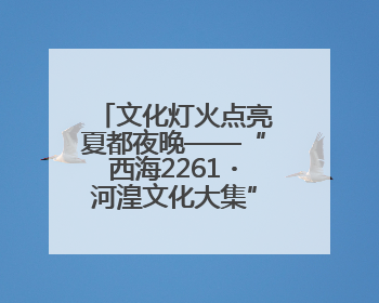 文化灯火点亮夏都夜晚——“西海2261・河湟文化大集”首日见闻