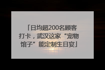 日均超200名顾客打卡，武汉这家“宠物馆子”能定制生日宴