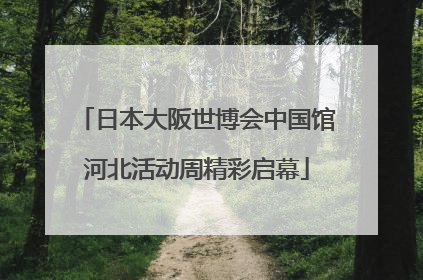 日本大阪世博会中国馆河北活动周精彩启幕
