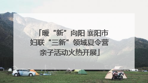 暖“新”向阳 襄阳市妇联“三新”领域夏令营亲子活动火热开展