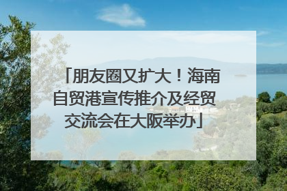 朋友圈又扩大！海南自贸港宣传推介及经贸交流会在大阪举办