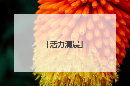 活力清晨