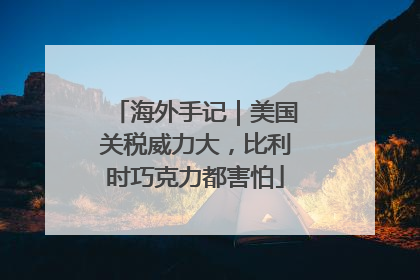 海外手记｜美国关税威力大，比利时巧克力都害怕