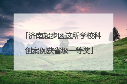 济南起步区这所学校科创案例获省级一等奖