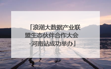 浪潮大数据产业联盟生态伙伴合作大会-河南站成功举办