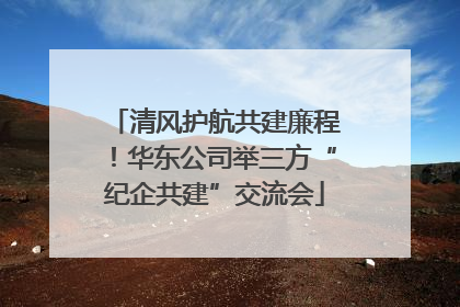 清风护航共建廉程！华东公司举三方“纪企共建”交流会