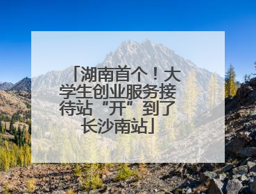 湖南首个！大学生创业服务接待站“开”到了长沙南站