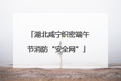 湖北咸宁织密端午节消防“安全网”