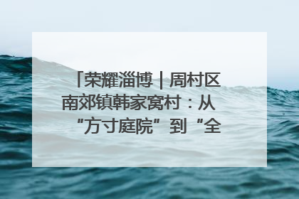 荣耀淄博｜周村区南郊镇韩家窝村：从“方寸庭院”到“全域文明”，乡村振兴的“美学革命”