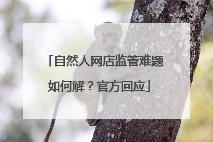 自然人网店监管难题如何解？官方回应