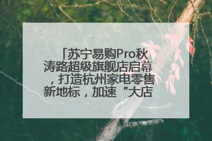 苏宁易购Pro秋涛路超级旗舰店启幕，打造杭州家电零售新地标，加速“大店攻略”全省布局