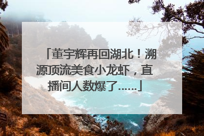 董宇辉再回湖北！溯源顶流美食小龙虾，直播间人数爆了……