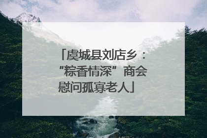 虞城县刘店乡：“粽香情深”商会慰问孤寡老人