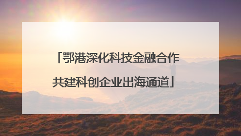 鄂港深化科技金融合作 共建科创企业出海通道