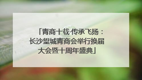 青商十载·传承飞扬：长沙望城青商会举行换届大会暨十周年盛典