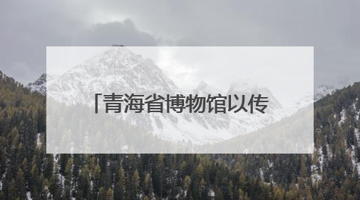 青海省博物馆以传统文化浸润童心