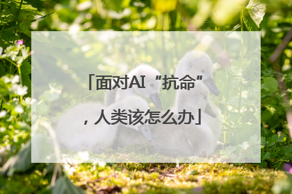 面对AI“抗命”，人类该怎么办