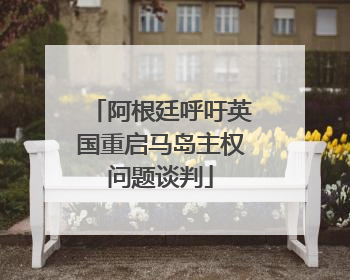 阿根廷呼吁英国重启马岛主权问题谈判