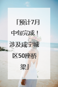 预计7月中旬完成！涉及咸宁城区50座桥梁