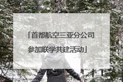 首都航空三亚分公司参加联学共建活动
