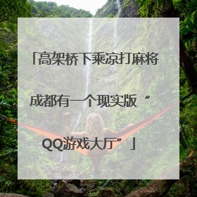 高架桥下乘凉打麻将 成都有一个现实版“QQ游戏大厅”