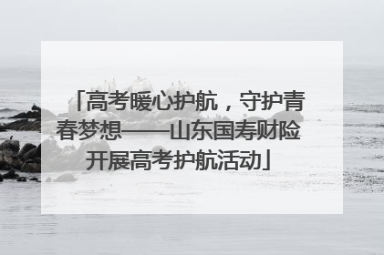 高考暖心护航，守护青春梦想——山东国寿财险开展高考护航活动