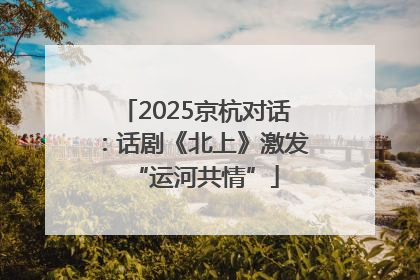 2025京杭对话：话剧《北上》激发“运河共情”