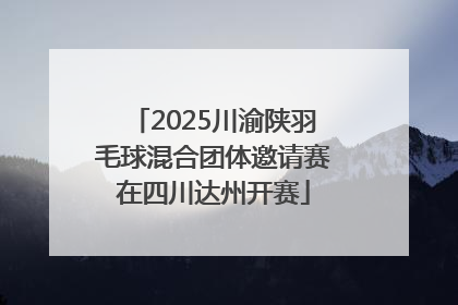 2025川渝陕羽毛球混合团体邀请赛在四川达州开赛