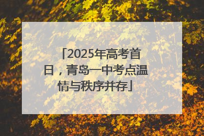 2025年高考首日，青岛一中考点温情与秩序并存