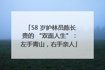 58 岁护林员陈长贵的 “双面人生”：左手青山，右手亲人