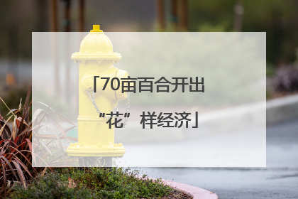 70亩百合开出“花”样经济