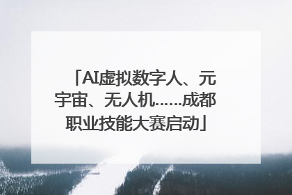 AI虚拟数字人、元宇宙、无人机……成都职业技能大赛启动